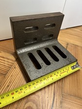 Vintage Precision Angle plate slotted 6" x 5" x 4 1/2”155mm x 130mm Over 10lbs! 