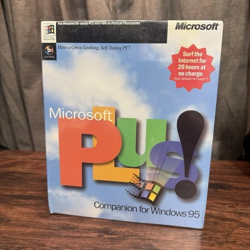 Microsoft Plus! Companion For Windows 95 Big Box New Sealed