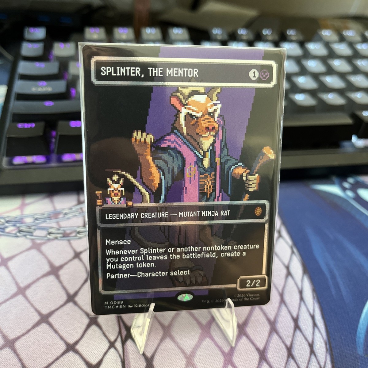 splinter mtg card Commander EDH Deck Splinter, Radical Rat 100 Magic Cards Custom Deck Ninjas Teenage Mutant Ninja Turtles TMNT When Splinter leaves the battlefield Splinterfright (Innistrad)