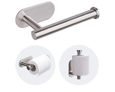 Toilet Paper Holder - Self Adhesive Toilet Paper Holder Wall Mount for Bathroom,