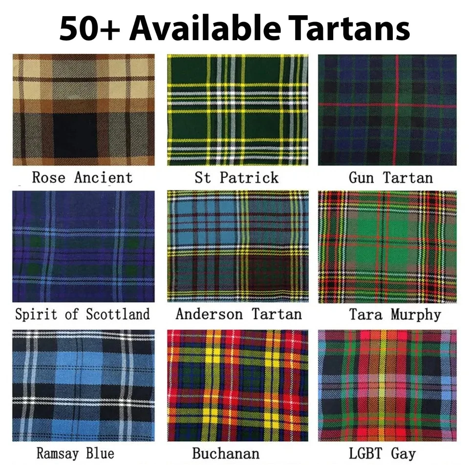 Pantaloni Tartan Personalizzati Uomo - Pantaloni a Quadri Highland Scozzesi in 50+ Clan Tartan - Immagine 3 di 4