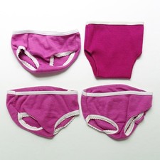 18 American Girl Doll Magenta White Panties Underwear Lot of 4 Pleasant Co