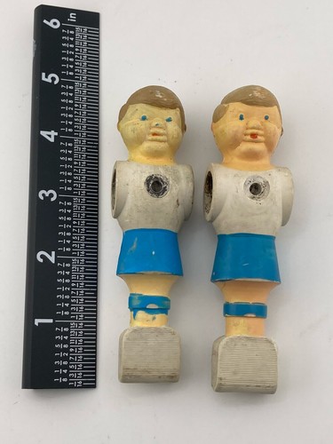 Vintage Premier Soccer TM Foosball Table Men 2 Replacement Game Parts Light Blue
