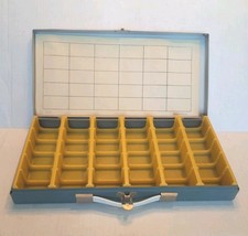 Vintage SV Smith-Victor Slide File Metal Case Griffith Ind U.S.A. 30 Compartment