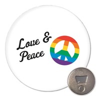Magnet Love & Peace FlaschenöFfner Love & Peace Geschenkidee PräSent Mitbringsel