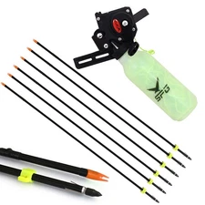 Bow Fishing Reel with Bowfishing Arrows Set Archery Bow Fishing Reel Kit Bowfish