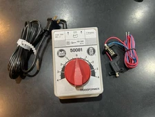 LGB 50081 1 Amp Transformer & LGB 5016 Connecting Wire With G Scale Track Clamps