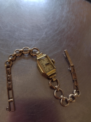 Vintage Kasper Walz Gold Double 20 Mikron Womens Watch Non Working Gold Plated
