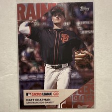 2025 Topps Series 1 Training Grounds Matt Chapman San Francisco Giants #TG-25