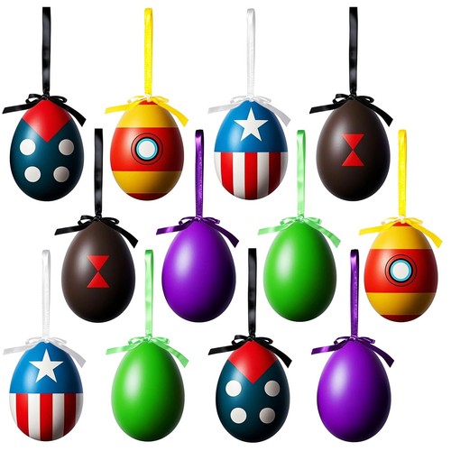 Easter Tree Decorations12pcs Eggs Ornaments Easter Decor for Home Mini Hangin...