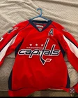 Reebok Washington Capitals Alex Ovechkin #8 Red Signed Original NHL Jersey