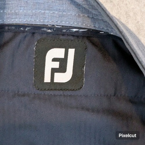 FootJoy Lightweight Performance Golf Shorts Men's 35 Blue Chino 9" Stretch Flex - Picture 6 of 7