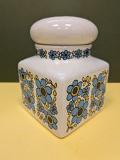 Vintage Taunton Vale Lidded Storage Jar – Blue Flowers – Vintage