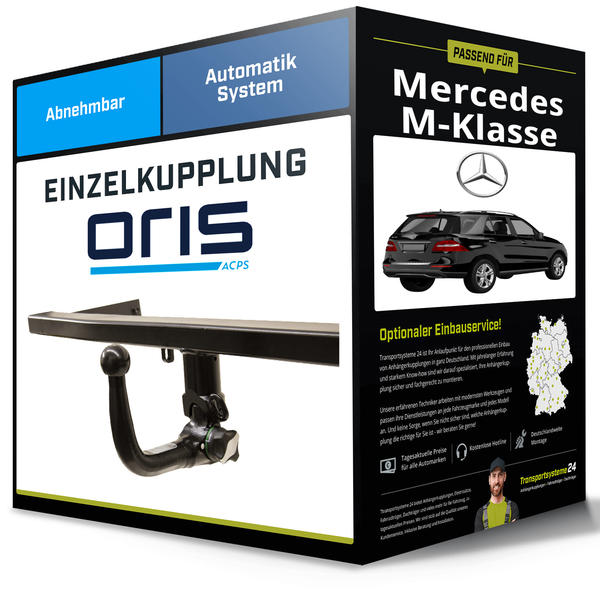 Abnehmbare AnhäNgerkupplung für Mercedes M-Klasse 07.2005-12.2011 Typ W164 Oris-image