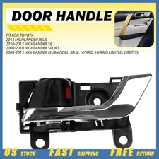 Interior Door Handle For 2008-2013 Toyota Highlander Front Driver Silver lever K