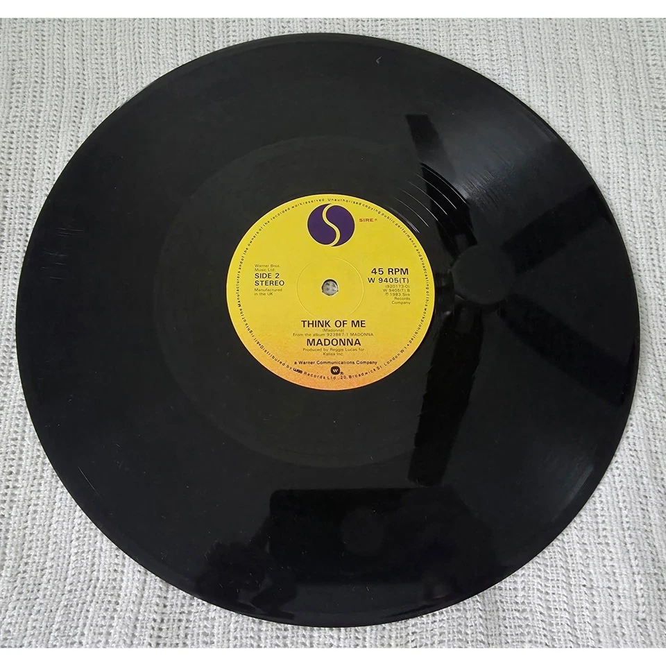 Madonna Holiday UK 12" Vinyl Maxi Single Record 80s Pop Think of Me Remix - Image 4 of 4