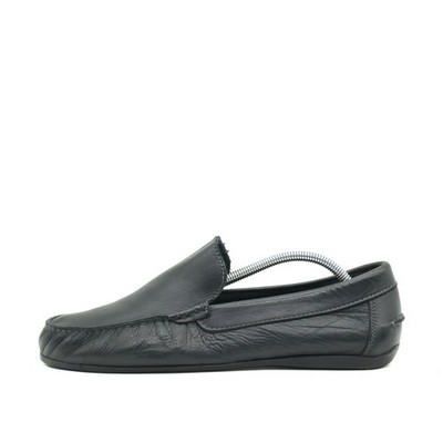 Florsheim Herren Mokassin Slipper Schwarz Leder Komfortsohle Komfort EU 44