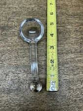 Vintage Imperial Glass Condiment Spoon with Balled End ~ 4-7/8"~ Nice