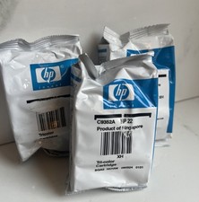 HP 22 Tricolor Ink Genuine sealed in pack lot of 3 free shipping