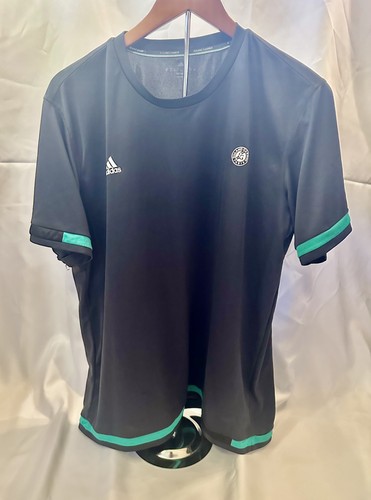 Adidas Roland Garros Tennis Black/Green sz XL, Aeroready  – Official RG Apparel
