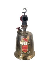 Vintage Otto Bernz Blow Torch Brass with Red Wood Handle