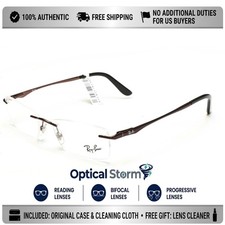 Ray-Ban RX6303I 3113 Rimless Frames Reading Glasses/Bifocal/Progressive Lenses