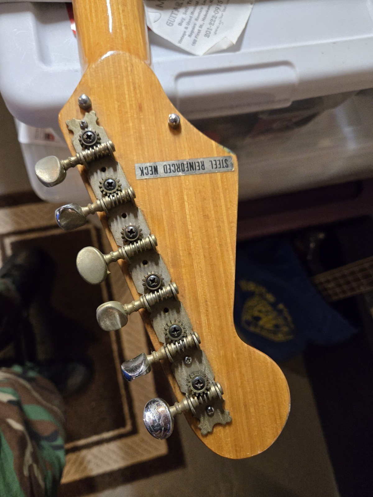 Rare Vintage Japanese 1960s Guitar Beautiful Design Vintage Era Pick Up Only