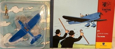 En avion tintin n° 31 l'avion de course de l'ile noire