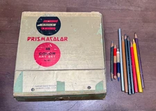 Eagle Prismacolor - Art Set 50+ Color No 955 Colored Pencil Gold Box with extras