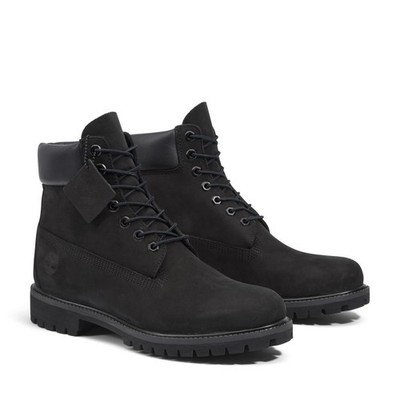 Timberland 6 Inch Premium Waterproof Boots Black Nubuck Men s Size 12 New