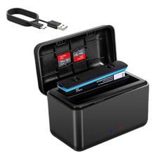 2-Channel Type-C LED Indicator Charging Charger Box for Insta360 X4 Battery