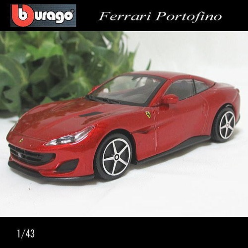 1/43 Ferrari/Portofino/Red Meta/Ferrari Portofino/Burago/Diecast Minicar