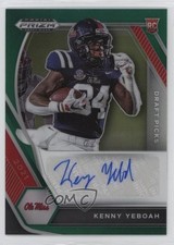 2021 Panini Prizm Draft Picks Green Kenny Yeboah #DPA-KYE Auto 1by6