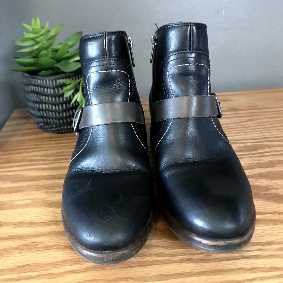Pikolinos Women Ordino Boots Leather Black Buckle Womens Size 8 - Image 2 of 4
