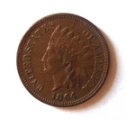Antique 1864 USA Indian Head Cent Penny, Small Letters (c)