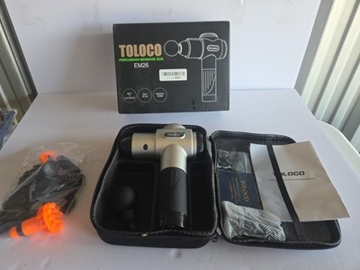 Toloco Percussion Massage Gun EM26 - With Attachments