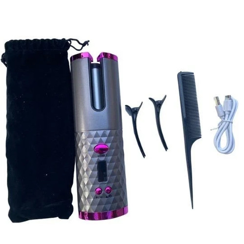 Hair Curler Auto Rotating Cordless Ceramic Curling Iron with LCD Screen AU - Picture 4 of 13
