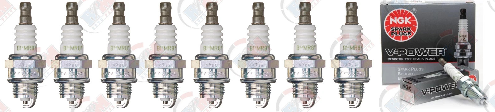 NGK BPMR8Y V-POWER Spark Plugs 2218 Set of 8