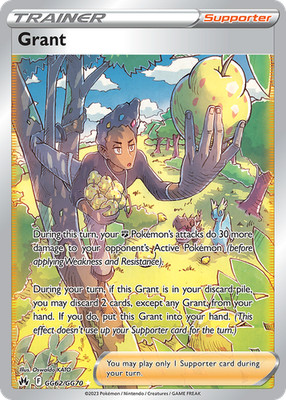 Pokemon Crown Zenith: Galarian Gallery Full Art Grant GG62/GG70 - Near Mint (NM)