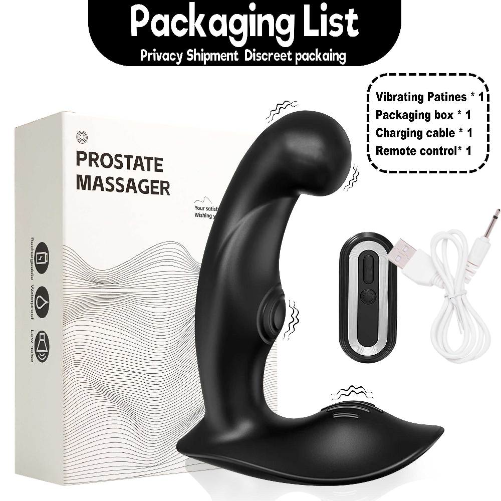 Male-Prostate-Massager-Stimulator-Vibrate-Anal-Butt-Plug-Vibrator-Sex-Toys-Men 