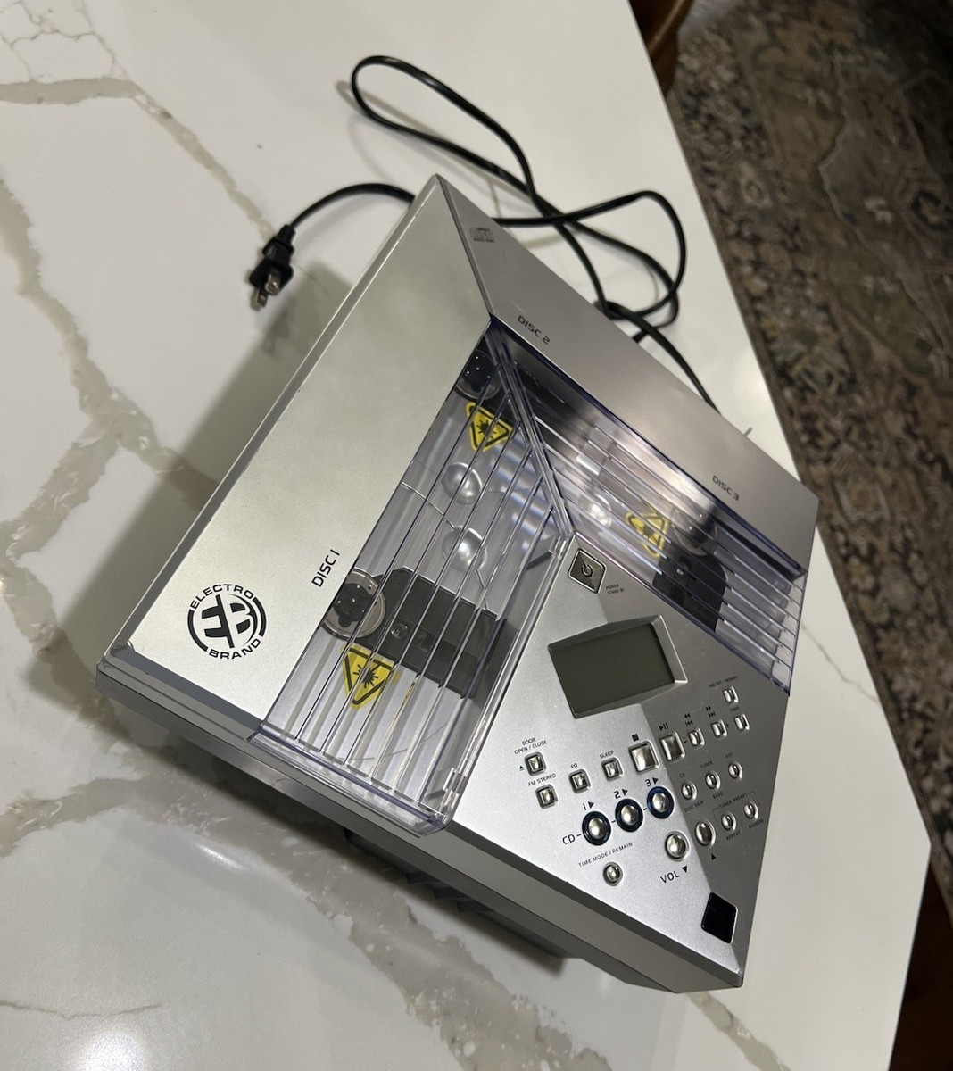 Rare JWIN Electro Brand 1999 Vintage 3 CD /FM Player JX-CD6700