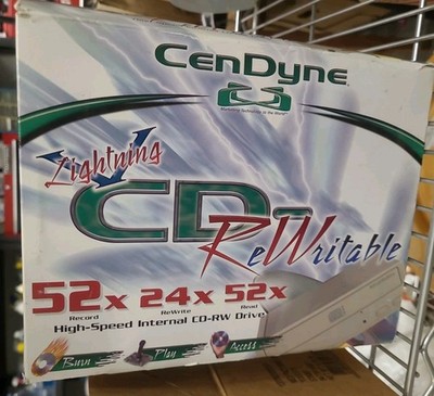 Cendyne Lightning 52x 24x 52x Internal CD RW Drive IDE New Open Box
