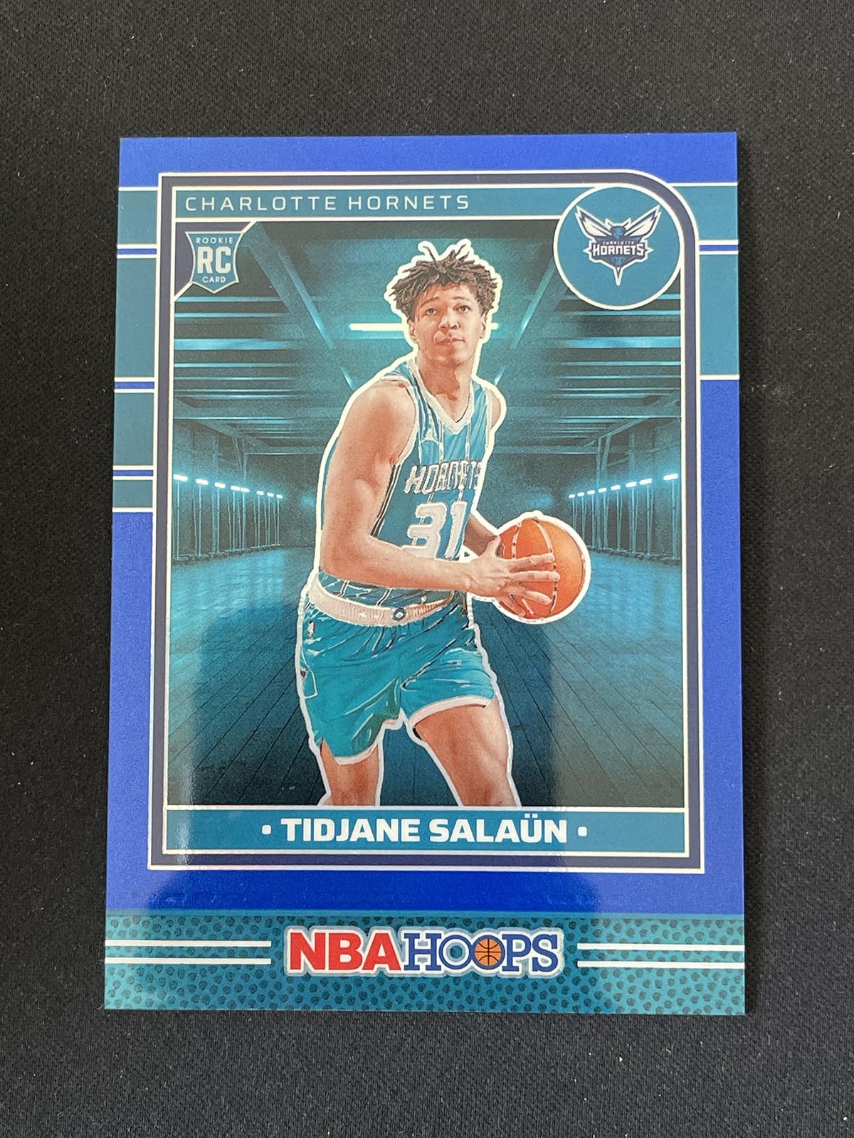 Tidjane Salaun 2024-25 Panini NBA Hoops Premium Blue Prizm 11/49 RC #236