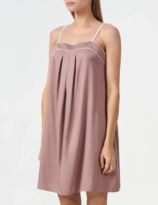 Fable & Eve London Damen Luxus Mokka Modal Riemchen Negligee - UK-Größe 8