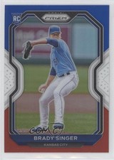 2021 Panini Prizm Tier II Red White & Blue Prizm Brady Singer #114 11ta