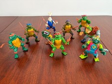 Lot Vintage 1990s TMNT Teenage Mutant Ninja Turtles Figures 1988 Leo Don Raphael