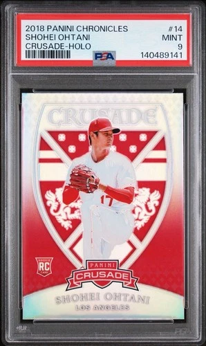2018 Panini Chronicles - Crusade Shohei Ohtani #14 Holo (RC) PSA 9 Mint Pop 34