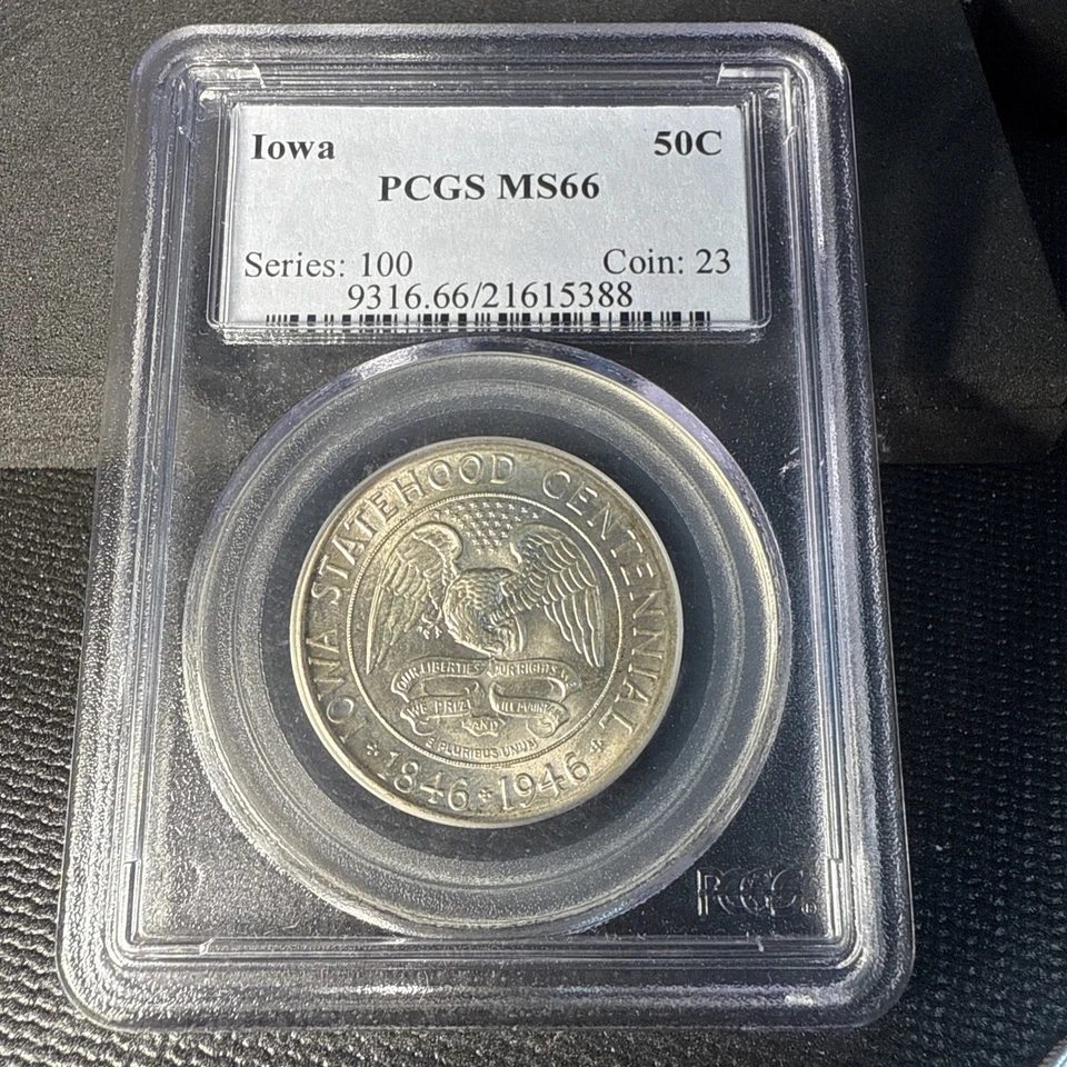 1946 Iowa COMMEM 1/2 Dollar - PCGS MS 66 - Great Addition For Any Collection! - Image 2 of 4