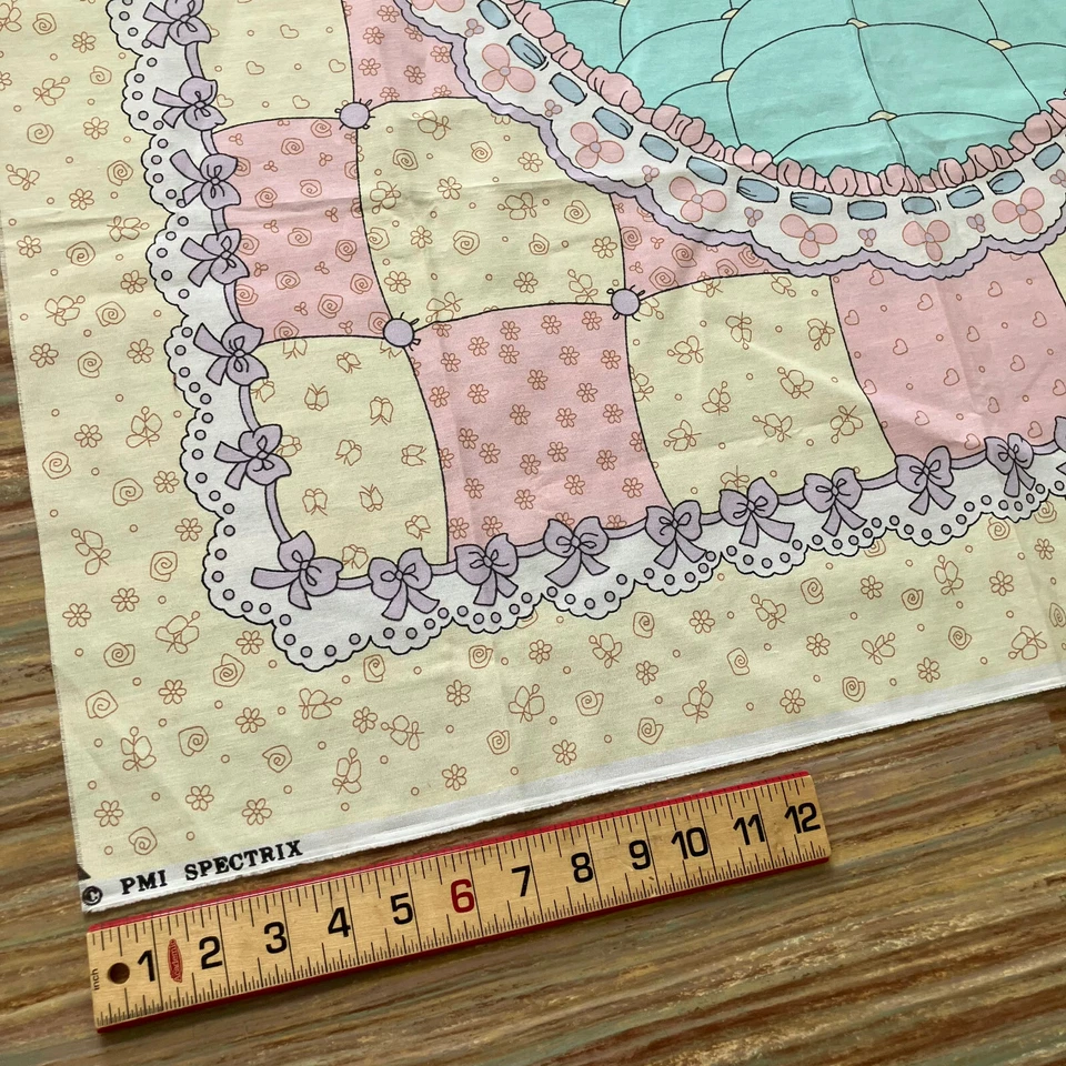 Panel de tela tamaño cuna Precious Moments rosa/amarillo de colección Spectrix 35x44" Foto 2 de 4