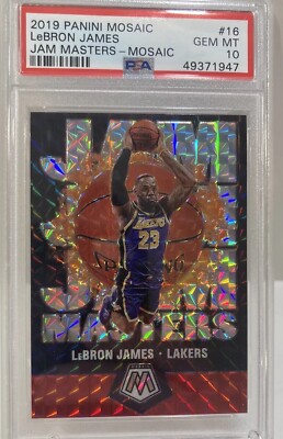 LeBron James 2019 Panini Mosaic #16 Jam Masters Mosaic PSA10 | eBay